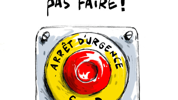 audience bouton d'arret